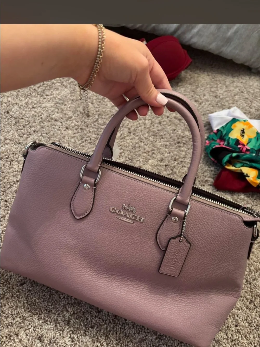 Coach leather satchel